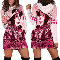 Personalized Kentucky Ladies Hoodie Dress The Run For The Roses Derby - Pink Out - Wonder Print Shop