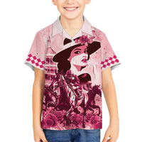 Personalized Kentucky Ladies Kid Hawaiian Shirt The Run For The Roses Derby - Pink Out - Wonder Print Shop