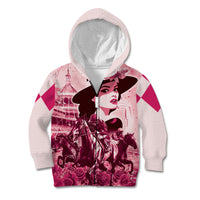 Personalized Kentucky Ladies Kid Hoodie The Run For The Roses Derby - Pink Out - Wonder Print Shop