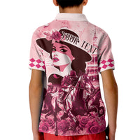 Personalized Kentucky Ladies Kid Polo Shirt The Run For The Roses Derby - Pink Out - Wonder Print Shop