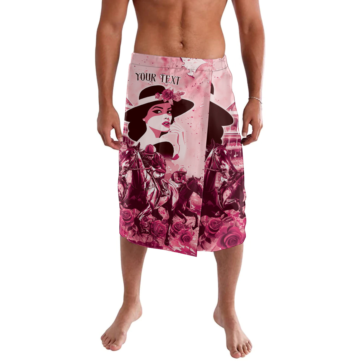 Personalized Kentucky Ladies Lavalava The Run For The Roses Derby - Pink Out - Wonder Print Shop