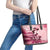 Personalized Kentucky Ladies Leather Tote Bag The Run For The Roses Derby - Pink Out - Wonder Print Shop