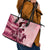 Personalized Kentucky Ladies Leather Tote Bag The Run For The Roses Derby - Pink Out - Wonder Print Shop