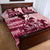 Personalized Kentucky Ladies Quilt Bed Set The Run For The Roses Derby - Pink Out