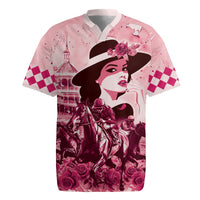 Personalized Kentucky Ladies Rugby Jersey The Run For The Roses Derby - Pink Out - Wonder Print Shop
