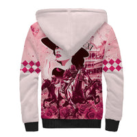 Personalized Kentucky Ladies Sherpa Hoodie The Run For The Roses Derby - Pink Out - Wonder Print Shop