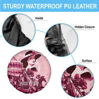 Personalized Kentucky Ladies Spare Tire Cover The Run For The Roses Derby - Pink Out - Wonder Print Shop