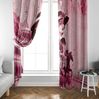 Personalized Kentucky Ladies Window Curtain The Run For The Roses Derby - Pink Out - Wonder Print Shop