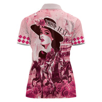Personalized Kentucky Ladies Women Polo Shirt The Run For The Roses Derby - Pink Out - Wonder Print Shop