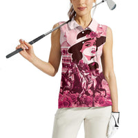 Personalized Kentucky Ladies Women Sleeveless Polo Shirt The Run For The Roses Derby - Pink Out - Wonder Print Shop