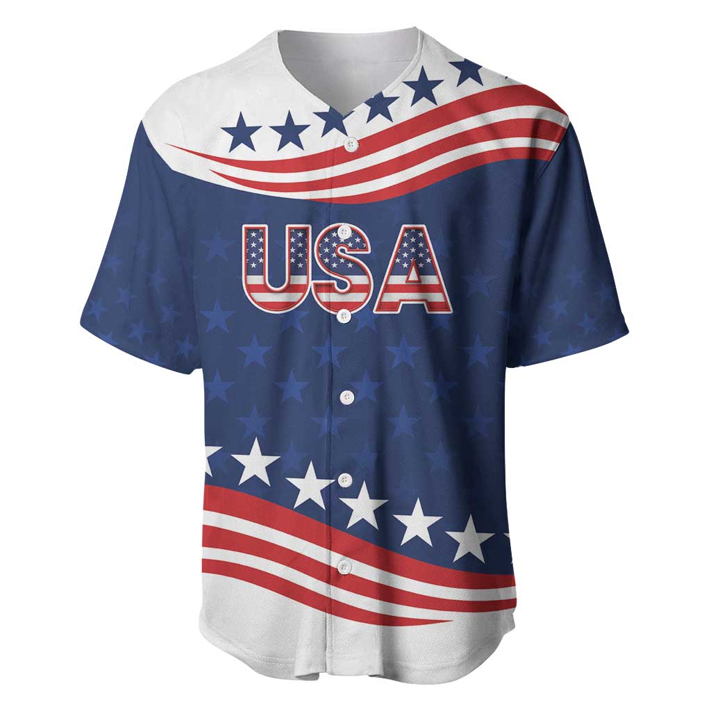 United States Pacific Rugby Custom Baseball Jersey USA Classic Sporty Pattern