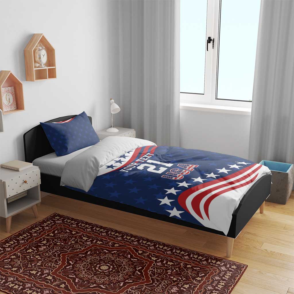 United States Pacific Rugby Custom Bedding Set USA Classic Sporty Pattern