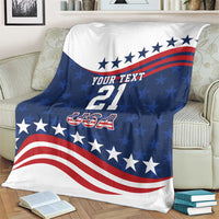 United States Pacific Rugby Custom Blanket USA Classic Sporty Pattern