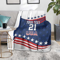 United States Pacific Rugby Custom Blanket USA Classic Sporty Pattern