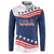 United States Pacific Rugby Custom Button Sweatshirt USA Classic Sporty Pattern