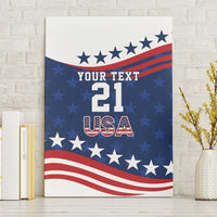 United States Pacific Rugby Custom Canvas Wall Art USA Classic Sporty Pattern