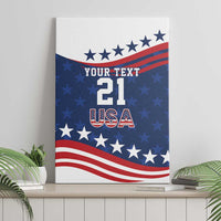 United States Pacific Rugby Custom Canvas Wall Art USA Classic Sporty Pattern