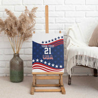 United States Pacific Rugby Custom Canvas Wall Art USA Classic Sporty Pattern