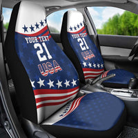 United States Pacific Rugby Custom Car Seat Cover USA Classic Sporty Pattern