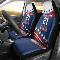 United States Pacific Rugby Custom Car Seat Cover USA Classic Sporty Pattern
