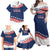 United States Pacific Rugby Custom Family Matching Off Shoulder Maxi Dress and Hawaiian Shirt USA Classic Sporty Pattern