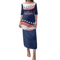 United States Pacific Rugby Custom Family Matching Puletasi and Hawaiian Shirt USA Classic Sporty Pattern