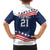 United States Pacific Rugby Custom Family Matching Short Sleeve Bodycon Dress and Hawaiian Shirt USA Classic Sporty Pattern