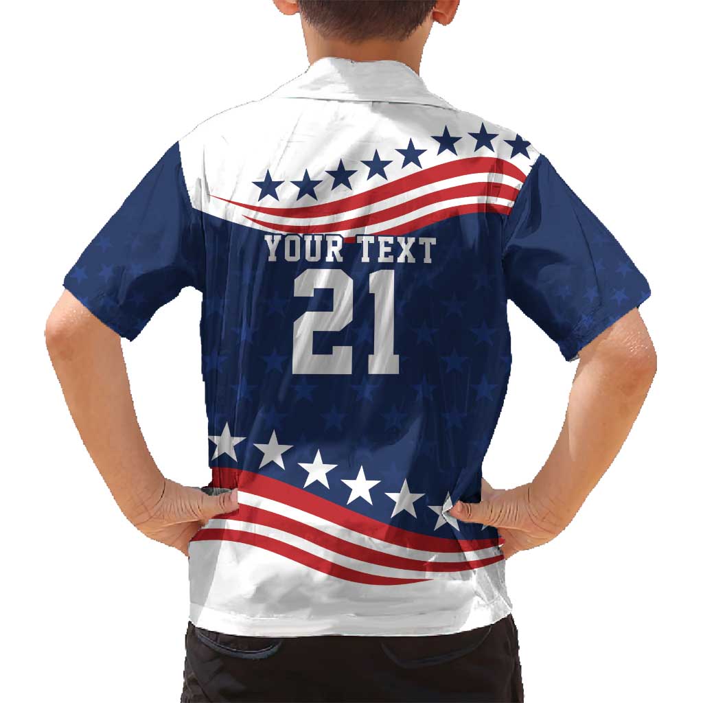 United States Pacific Rugby Custom Family Matching Tank Maxi Dress and Hawaiian Shirt USA Classic Sporty Pattern