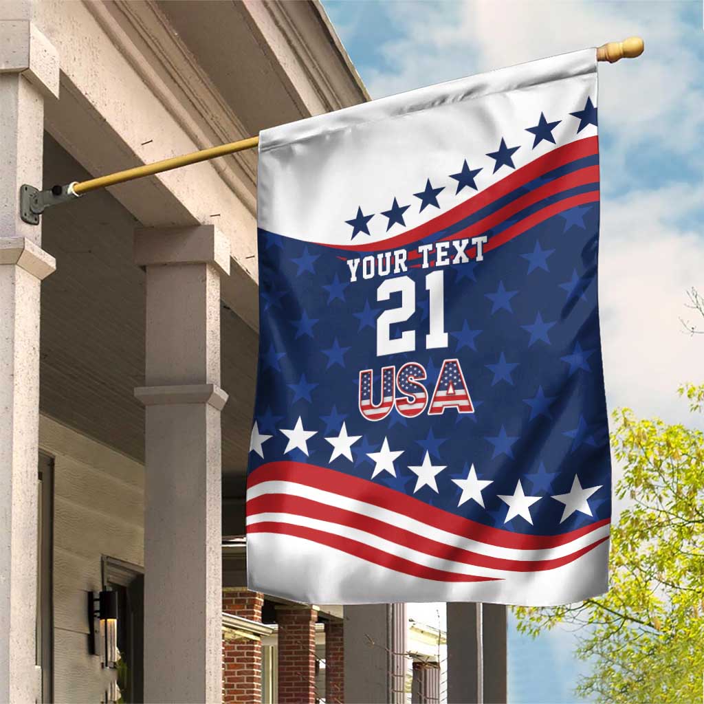 United States Pacific Rugby Custom Garden Flag USA Classic Sporty Pattern