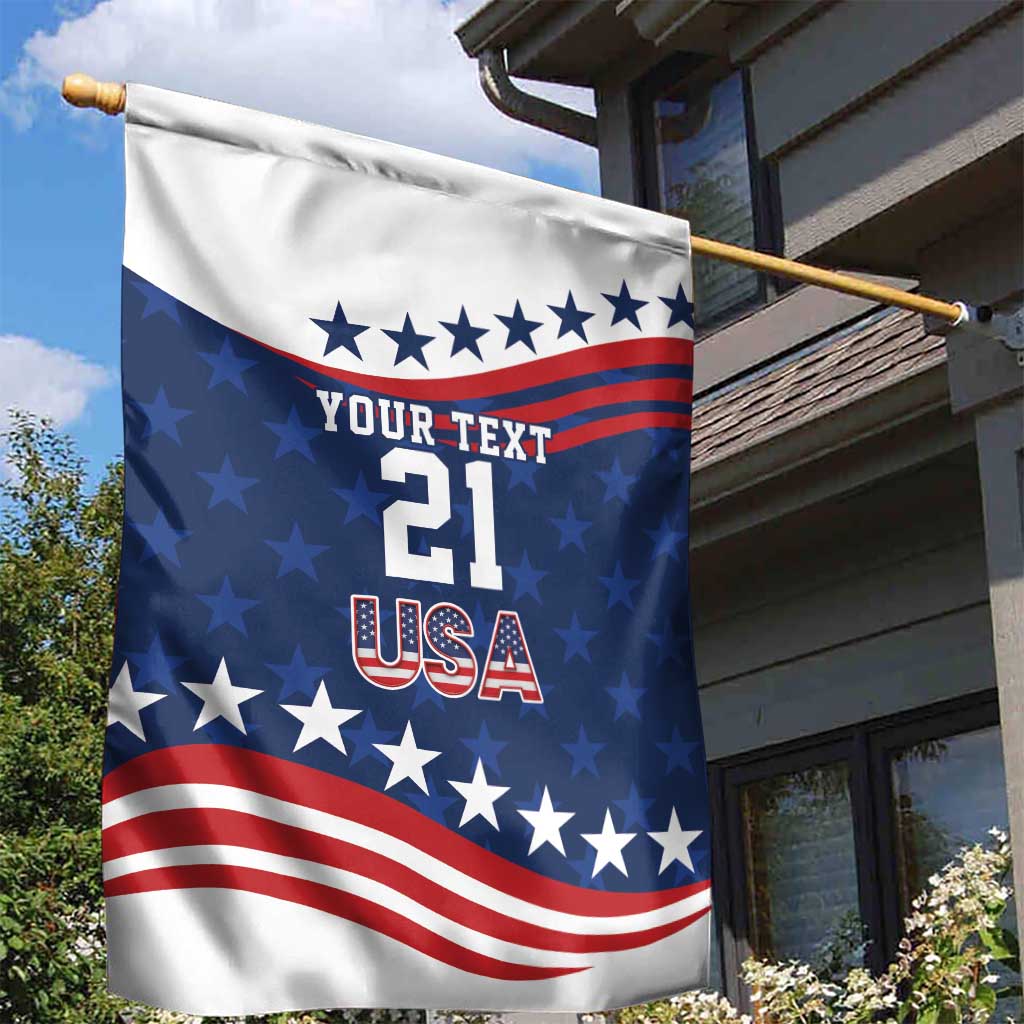 United States Pacific Rugby Custom Garden Flag USA Classic Sporty Pattern