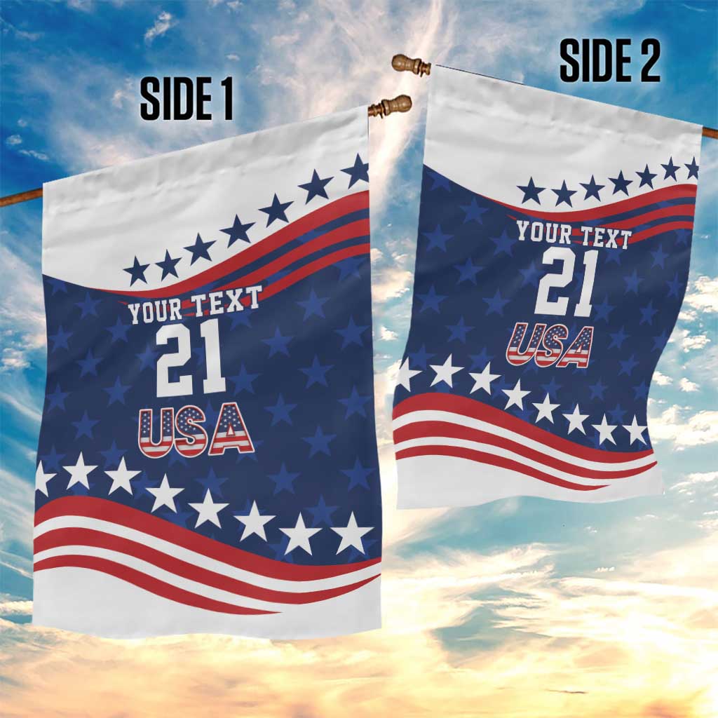 United States Pacific Rugby Custom Garden Flag USA Classic Sporty Pattern