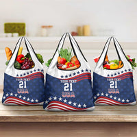 United States Pacific Rugby Custom Grocery Bag USA Classic Sporty Pattern