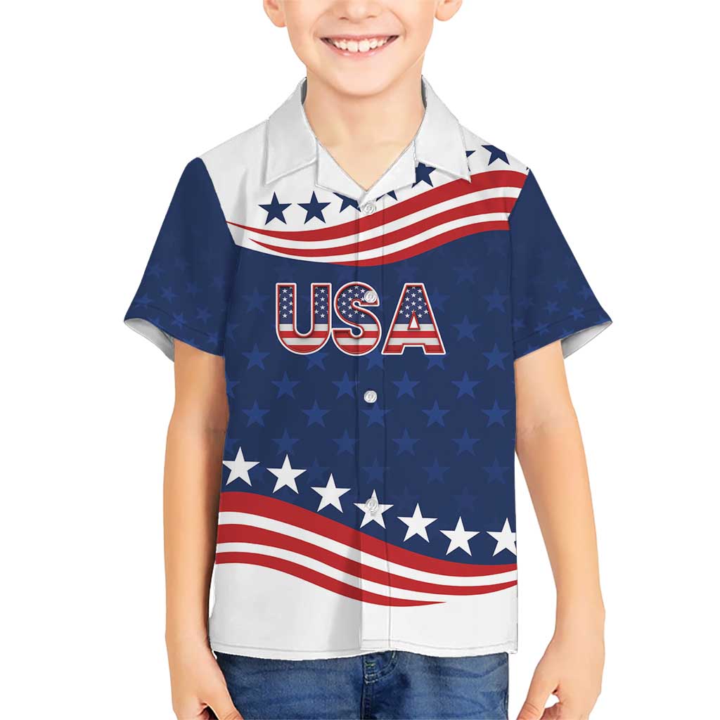 United States Pacific Rugby Custom Kid Hawaiian Shirt USA Classic Sporty Pattern