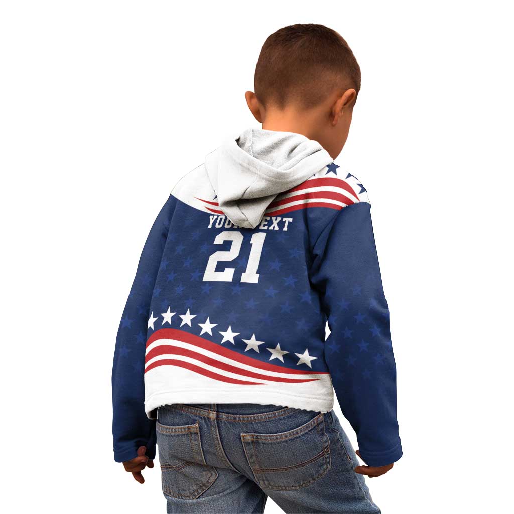 United States Pacific Rugby Custom Kid Hoodie USA Classic Sporty Pattern