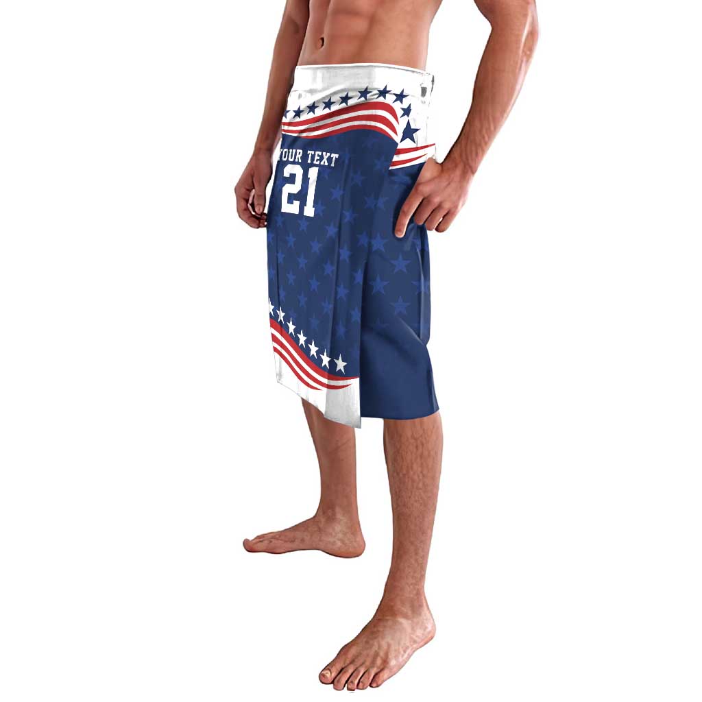 United States Pacific Rugby Custom Lavalava USA Classic Sporty Pattern