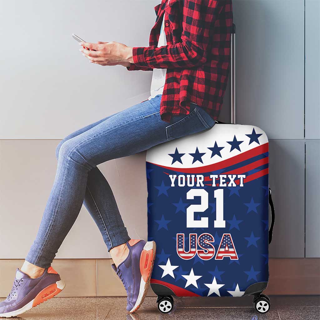 United States Pacific Rugby Custom Luggage Cover USA Classic Sporty Pattern