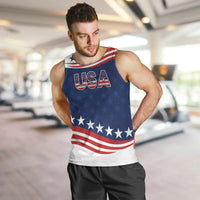 United States Pacific Rugby Custom Men Tank Top USA Classic Sporty Pattern