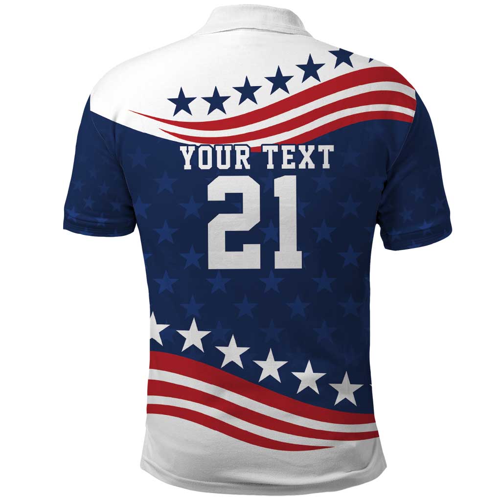 United States Pacific Rugby Custom Polo Shirt USA Classic Sporty Pattern