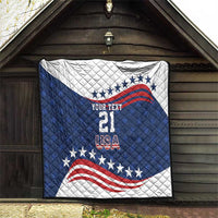 United States Pacific Rugby Custom Quilt USA Classic Sporty Pattern