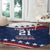 United States Pacific Rugby Custom Round Carpet USA Classic Sporty Pattern