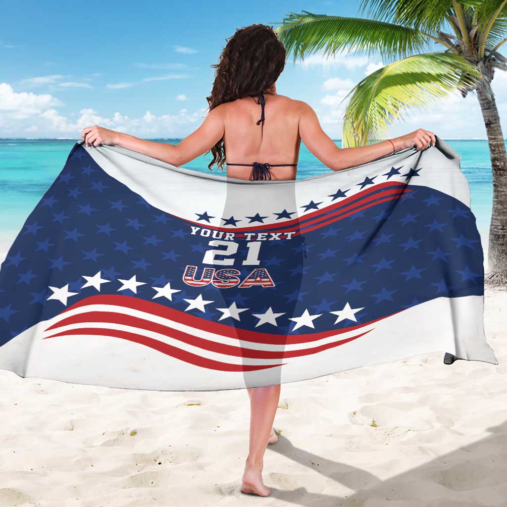 United States Pacific Rugby Custom Sarong USA Classic Sporty Pattern