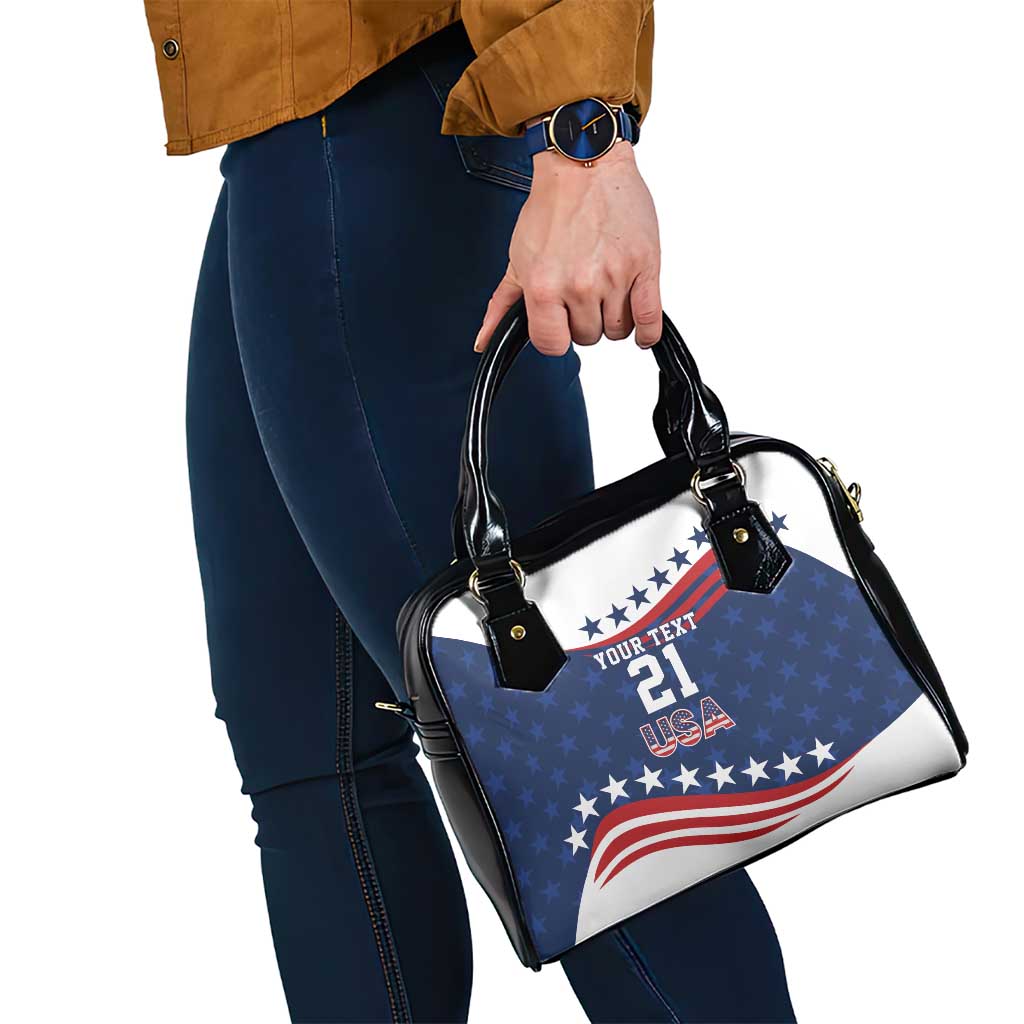 United States Pacific Rugby Custom Shoulder Handbag USA Classic Sporty Pattern