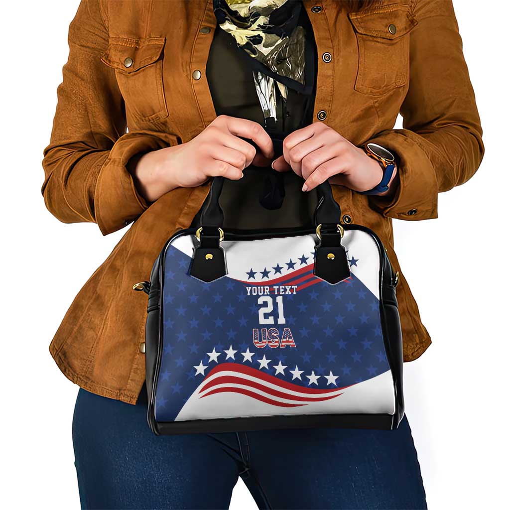 United States Pacific Rugby Custom Shoulder Handbag USA Classic Sporty Pattern