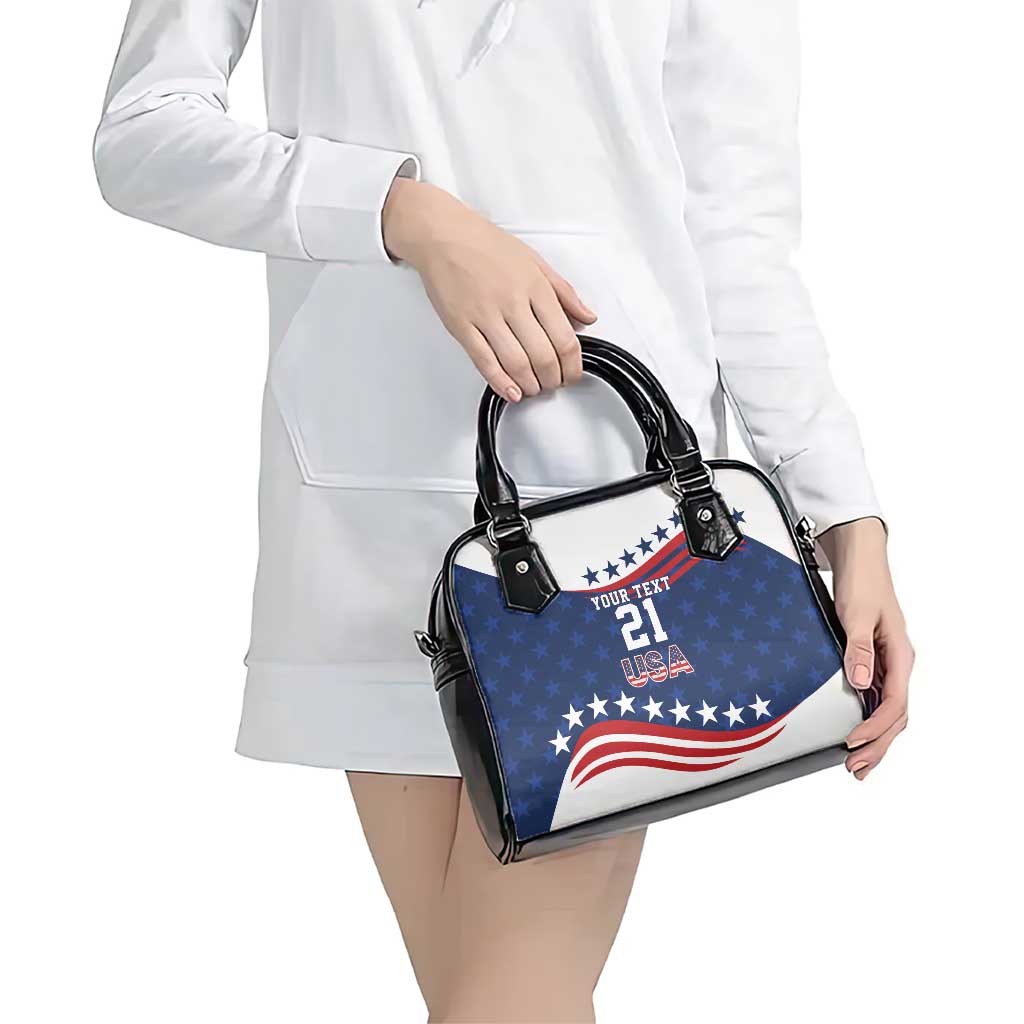 United States Pacific Rugby Custom Shoulder Handbag USA Classic Sporty Pattern