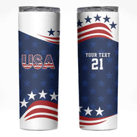 United States Pacific Rugby Custom Skinny Tumbler USA Classic Sporty Pattern