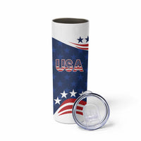 United States Pacific Rugby Custom Skinny Tumbler USA Classic Sporty Pattern