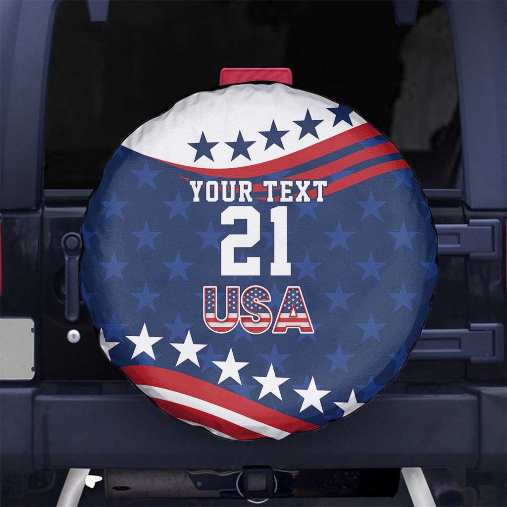 United States Pacific Rugby Custom Spare Tire Cover USA Classic Sporty Pattern