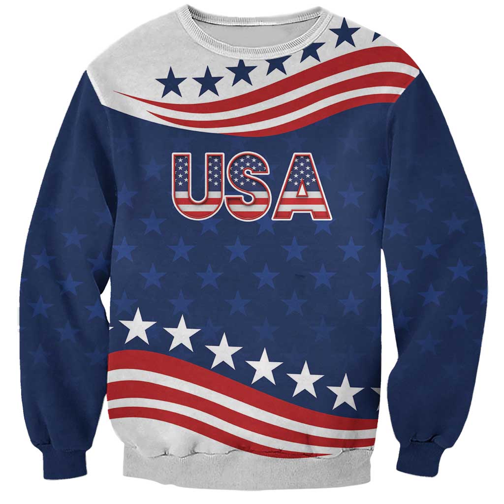 United States Pacific Rugby Custom Sweatshirt USA Classic Sporty Pattern