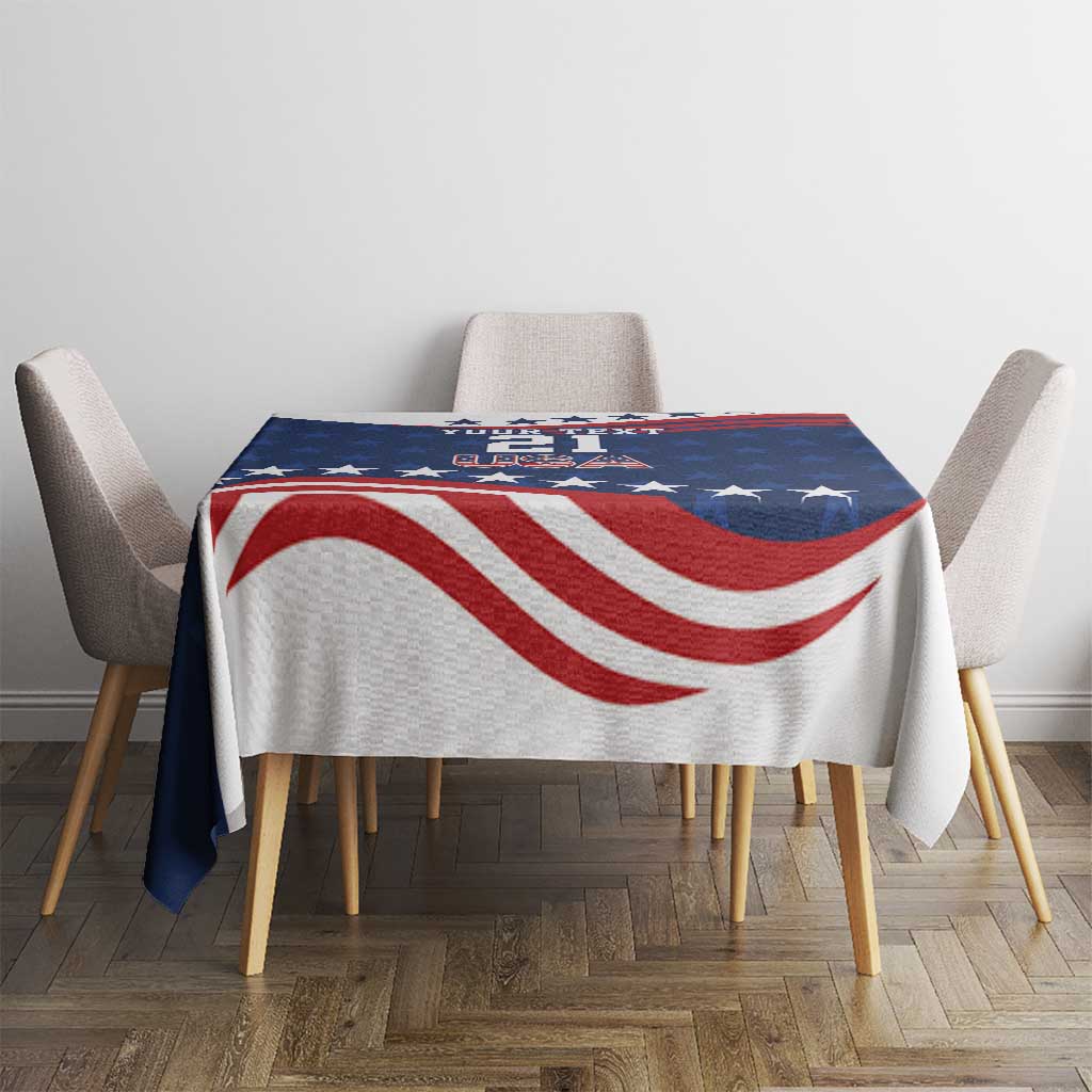 United States Pacific Rugby Custom Tablecloth USA Classic Sporty Pattern