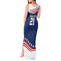United States Pacific Rugby Custom Tank Maxi Dress USA Classic Sporty Pattern